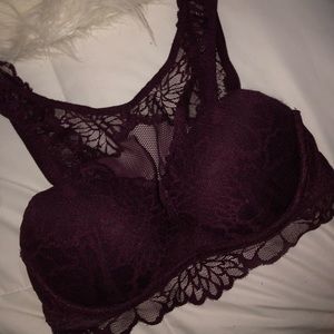 burgundy PINK bralette